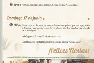 Programa de las fiestas de San Antonio 2018 (Foto TA)